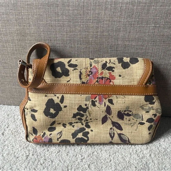 Etienne Aigner Linen & Leather Trim Shoulder Bag - Picture 4 of 12